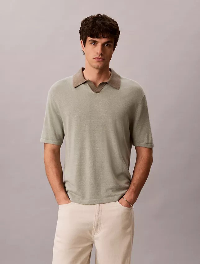 Pulover polo din amestec de in Pulover polo din amestec de in