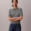 Pulover polo din tricot relaxat Pulover polo din tricot relaxat