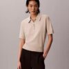 Pulover polo din tricot relaxat Pulover polo din tricot relaxat