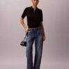Pulover polo din tricot relaxat Pulover polo din tricot relaxat