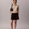 Pulover polo din tricot relaxat Pulover polo din tricot relaxat