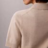 Pulover polo din tricot relaxat Pulover polo din tricot relaxat