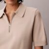 Pulover polo din tricot relaxat Pulover polo din tricot relaxat