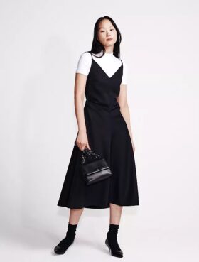 Rochie croită din amestec de lână