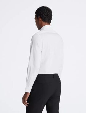 Rochie elegantă slim fit din bumbac cu model în zig-zag