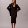 Rochie fără mâneci cu borduri colorate
