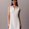 Rochie fără mâneci din French Terry cu fermoar de 1/4 Rochie fără mâneci din French Terry cu fermoar de 1/4