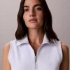 Rochie fără mâneci din French Terry cu fermoar de 1/4 Rochie fără mâneci din French Terry cu fermoar de 1/4
