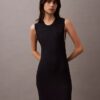 Rochie maxi din viscoză cu nervuri
