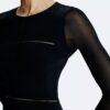 Rochie maxi transparentă cu decupaje la spate