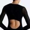 Rochie maxi transparentă cu decupaje la spate