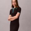 Rochie midi cu bordură colorată