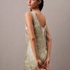 Rochie midi cu imprimeu satinat Rochie midi cu imprimeu satinat