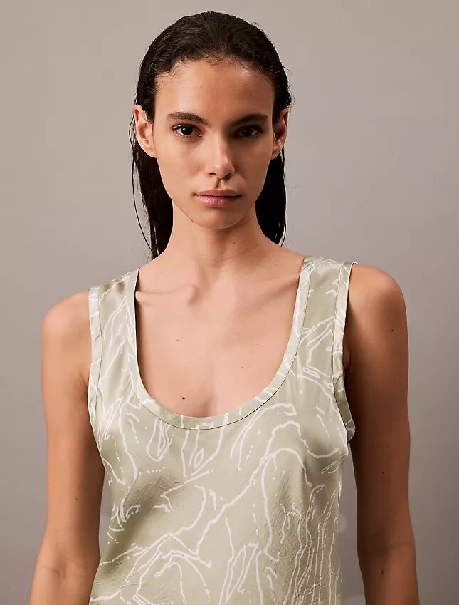 Rochie midi cu imprimeu satinat Rochie midi cu imprimeu satinat