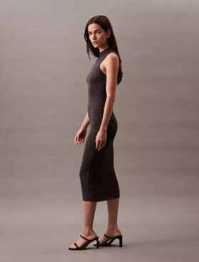 Rochie midi cu lurex