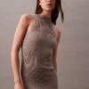 Rochie midi cu lurex Rochie midi cu lurex