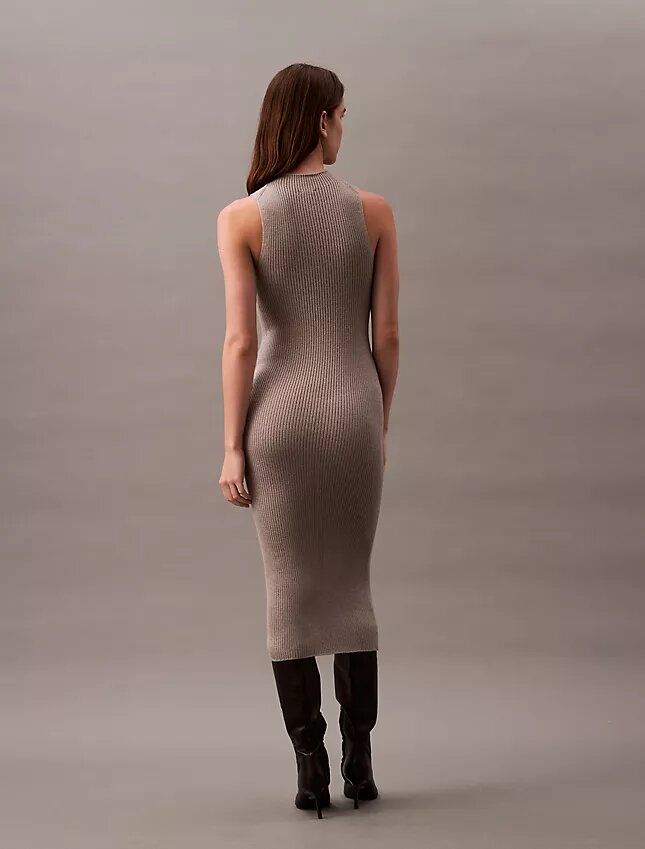 Rochie midi cu lurex Rochie midi cu lurex