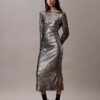 Rochie midi cu paiete Rochie midi cu paiete