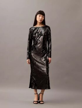 Rochie midi cu paiete
