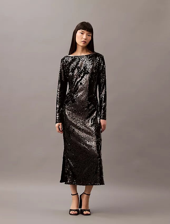 Rochie midi cu paiete Rochie midi cu paiete