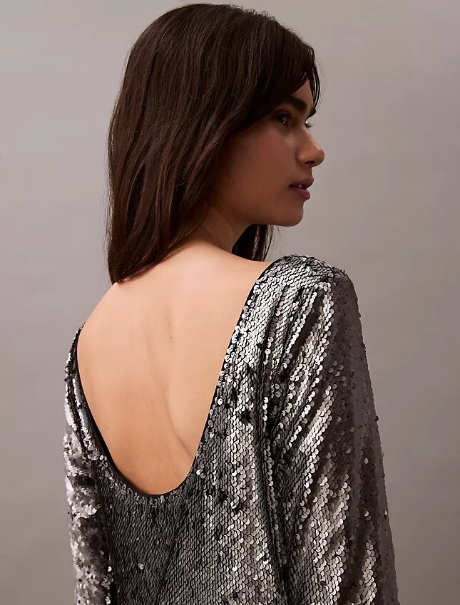 Rochie midi cu paiete Rochie midi cu paiete