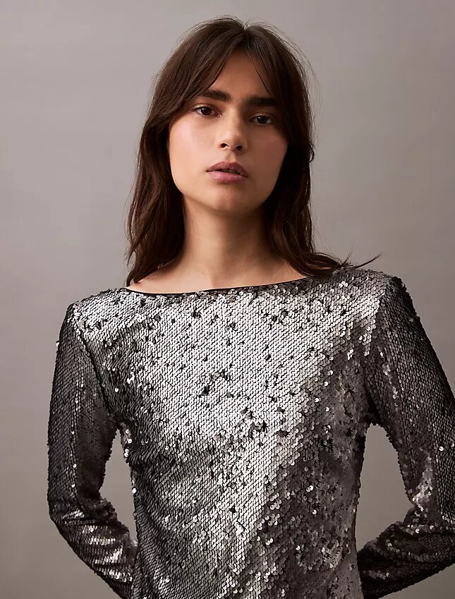 Rochie midi cu paiete Rochie midi cu paiete