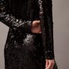 Rochie midi cu paiete Rochie midi cu paiete
