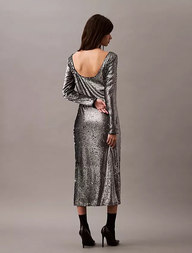 Rochie midi cu paiete Rochie midi cu paiete
