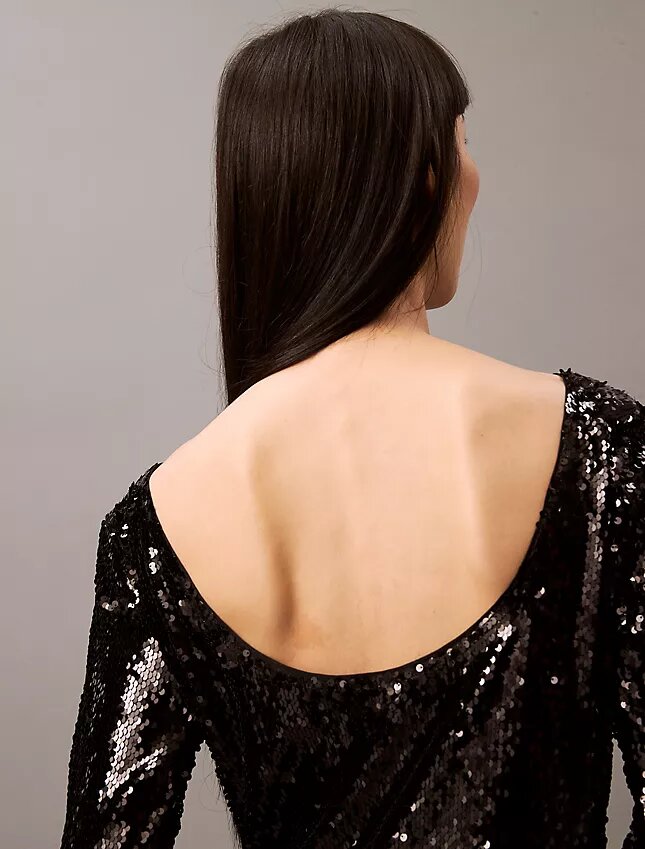 Rochie midi cu paiete Rochie midi cu paiete