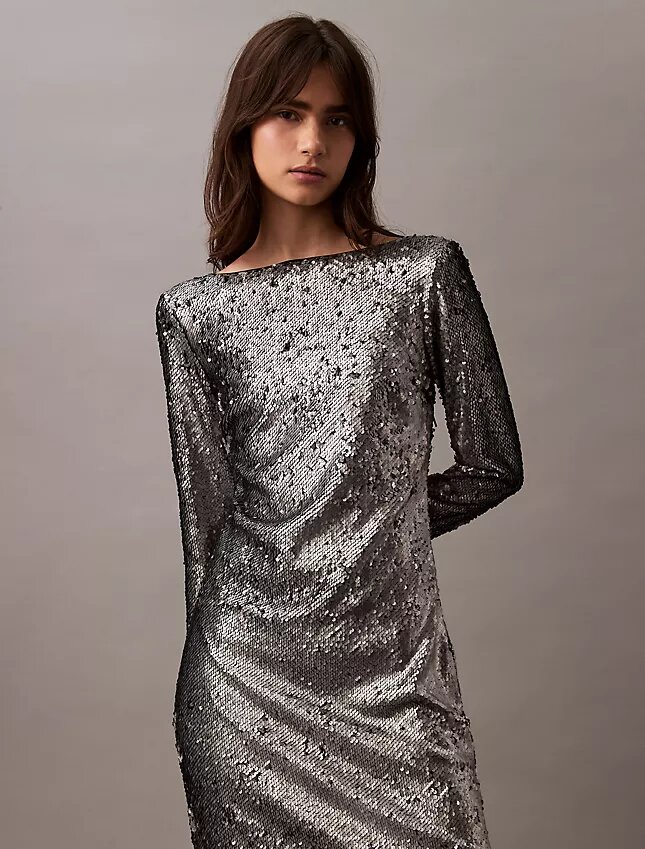 Rochie midi cu paiete Rochie midi cu paiete