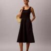 Rochie midi cu volane Rochie midi cu volane