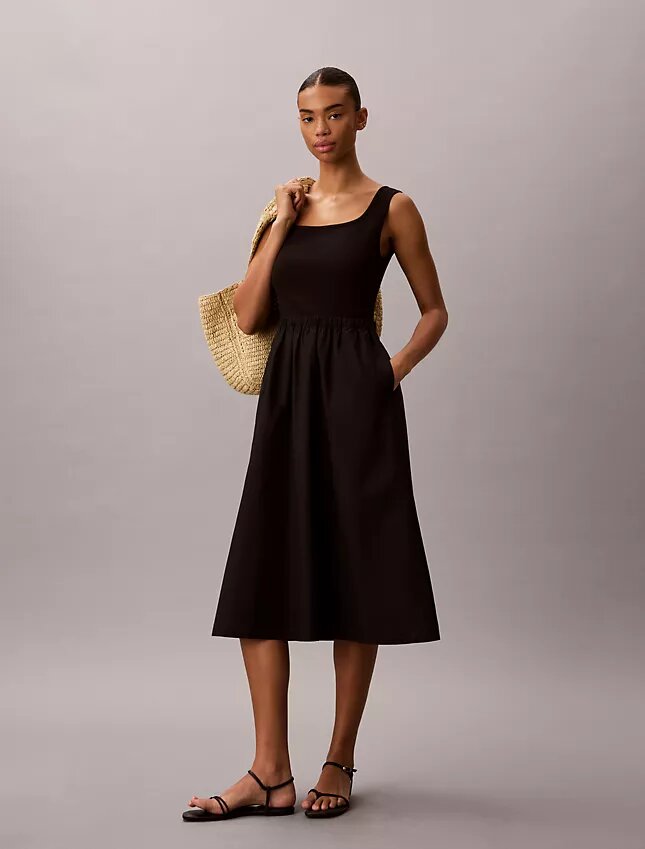 Rochie midi cu volane Rochie midi cu volane