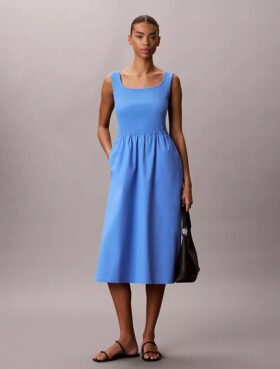 Rochie midi cu volane