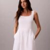Rochie midi cu volane Rochie midi cu volane