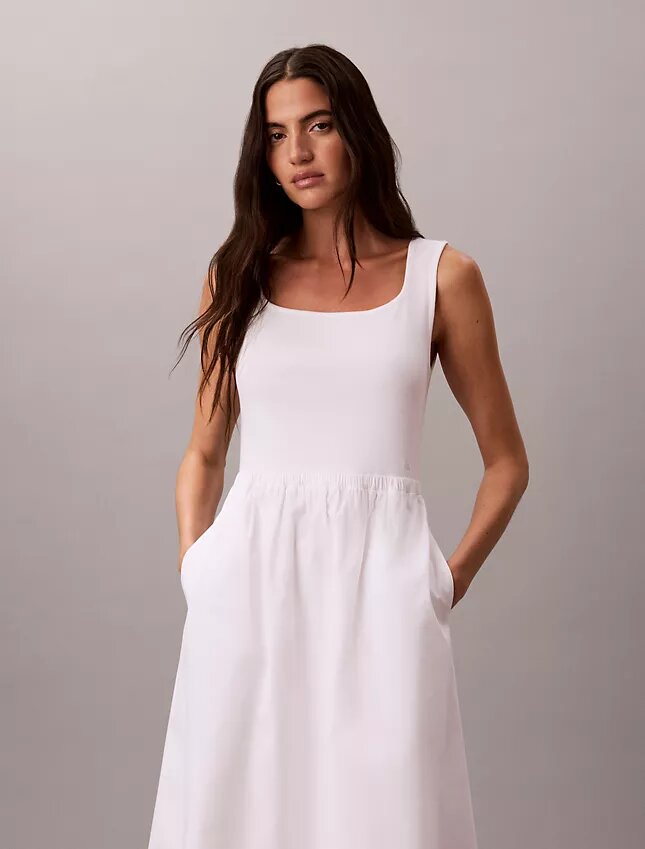 Rochie midi cu volane Rochie midi cu volane