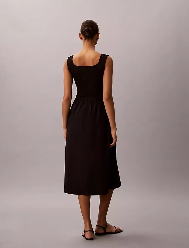 Rochie midi cu volane Rochie midi cu volane
