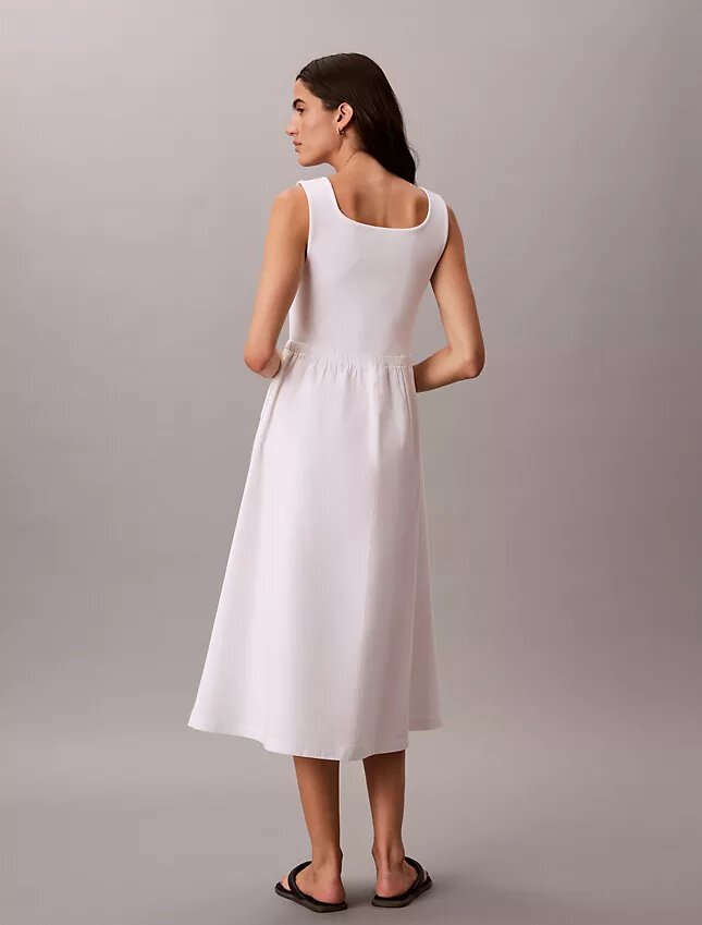 Rochie midi cu volane Rochie midi cu volane