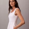 Rochie midi cu volane Rochie midi cu volane