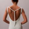 Rochie midi din amestec de in, cu decolteu rotund Rochie midi din amestec de in, cu decolteu rotund