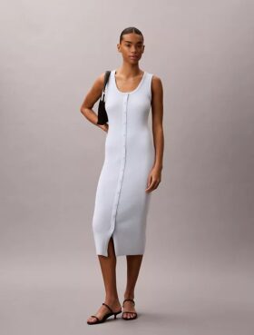 Rochie midi din bumbac fin