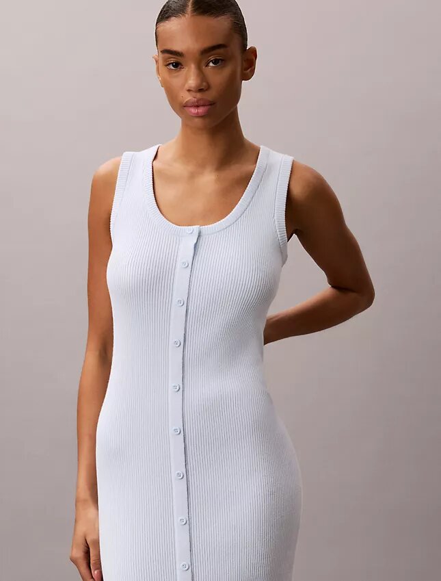 Rochie midi din bumbac fin Rochie midi din bumbac fin