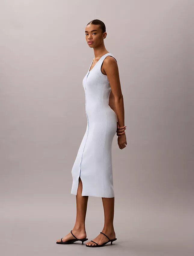 Rochie midi din bumbac fin Rochie midi din bumbac fin