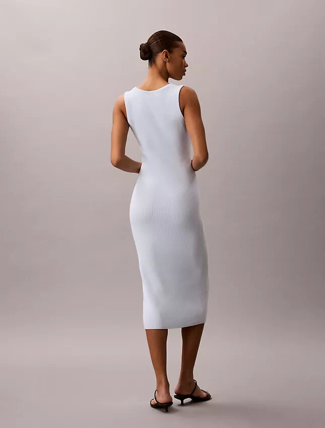 Rochie midi din bumbac fin Rochie midi din bumbac fin