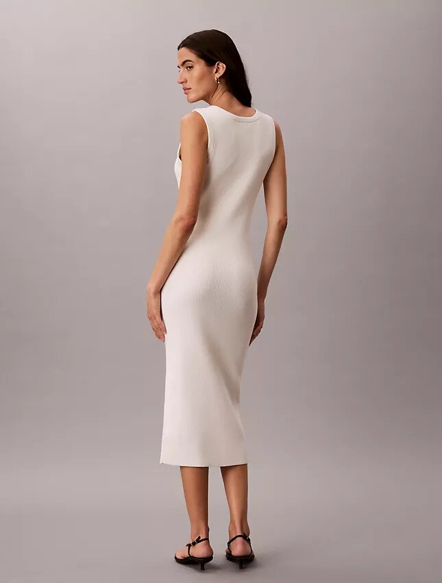 Rochie midi din bumbac fin Rochie midi din bumbac fin