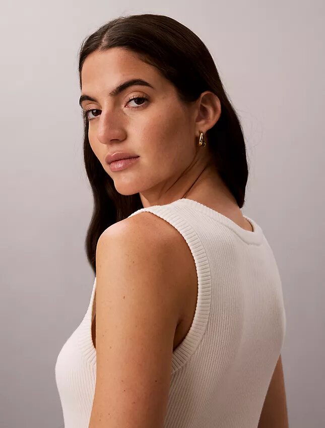 Rochie midi din bumbac fin Rochie midi din bumbac fin