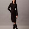 Rochie midi din crep Rochie midi din crep