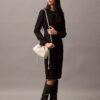 Rochie midi din crep Rochie midi din crep