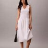 Rochie midi din poplin de bumbac Rochie midi din poplin de bumbac