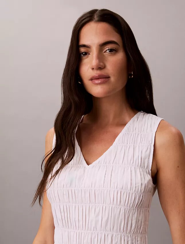 Rochie midi din poplin de bumbac Rochie midi din poplin de bumbac
