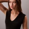 Rochie midi din tricot fără mâneci Rochie midi din tricot fără mâneci